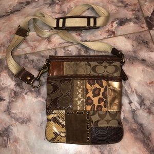 Patched Coach Bag
